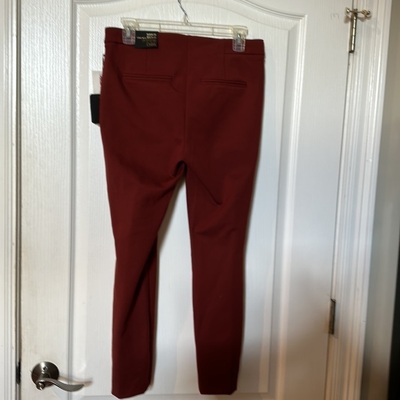 DALIA  size 4 fits like a 6 Rust stitch detail thin leg dress pant NWT - Picture 5 of 8